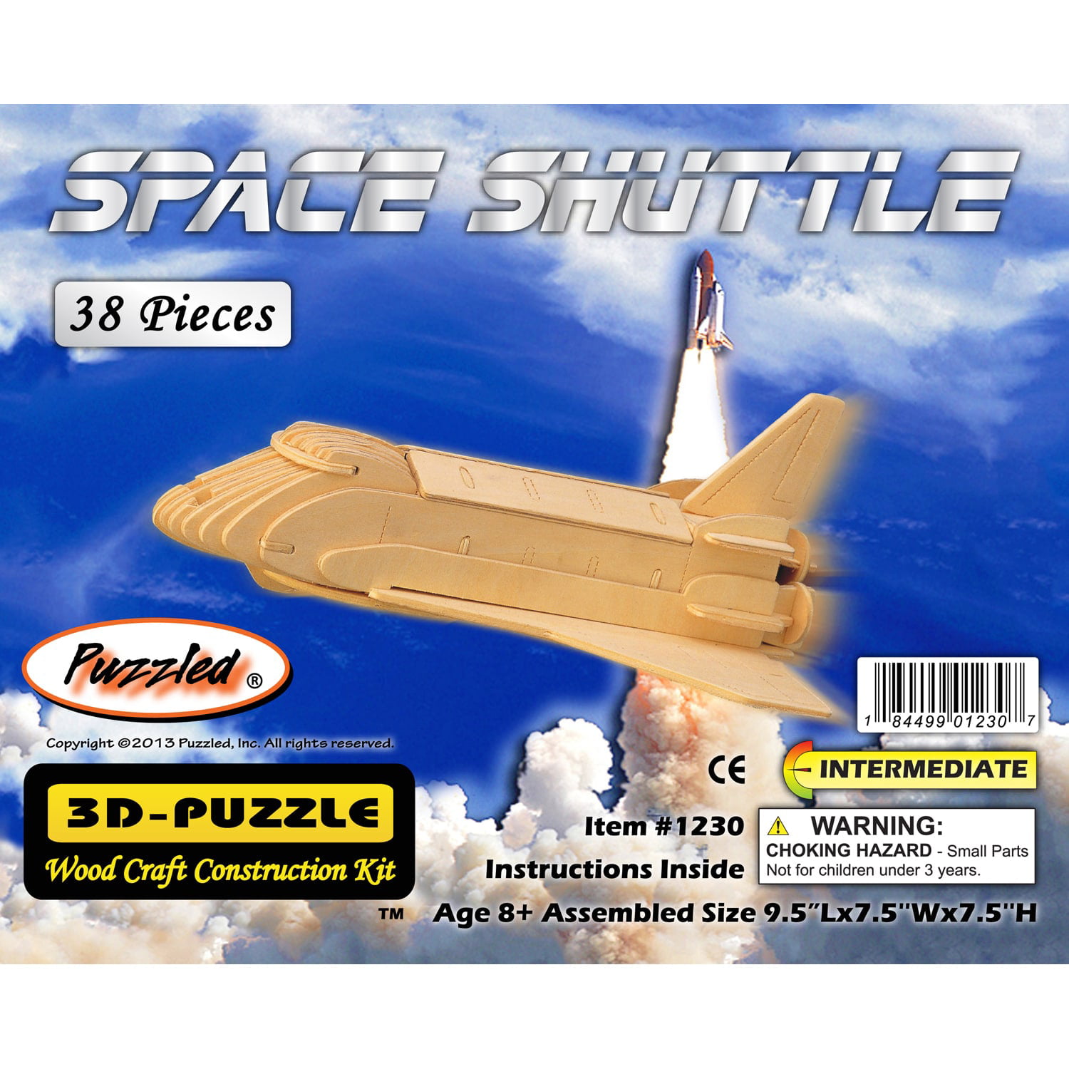 Puzzled Space Shuttle Wooden 3d Puzzle Construction Kit 184499012307 for sale online 
