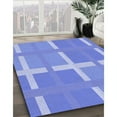 thumbnail image 2 of Ahgly Company Indoor Round Patterned Day Sky Blue Area Rugs, 5' Round, 2 of 6