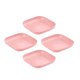 thumbnail image 3 of Bandeja de almacenamiento de 4 piezas Práctico Durable Suministros de cocina decorativos Contenedor Vajilla Vajilla para picnic Café Oficina Sala de e Rosado BLESIY none, 3 of 8