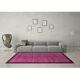 thumbnail image 3 of Ahgly Company Indoor Square Abstract Purple Modern Area Rugs, 4' Square, 3 of 4