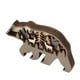 thumbnail image 3 of Decoraciones de talla de madera de animales, madera de animales del bosque 3D artesanía de animales de madera luminosa con materiales ecológicos ligeros, 3 of 8