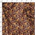 thumbnail image 4 of Soimoi Floral Print, Silk Fabric, Decor Sewing Fabric by The Yard 42 Inch Wide,Decorative Fabric for Shirts Suits Ties, Maroon, 4 of 6