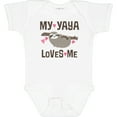 thumbnail image 3 of Inktastic My Yaya Loves Me Sloth Girls Baby Bodysuit, 3 of 5