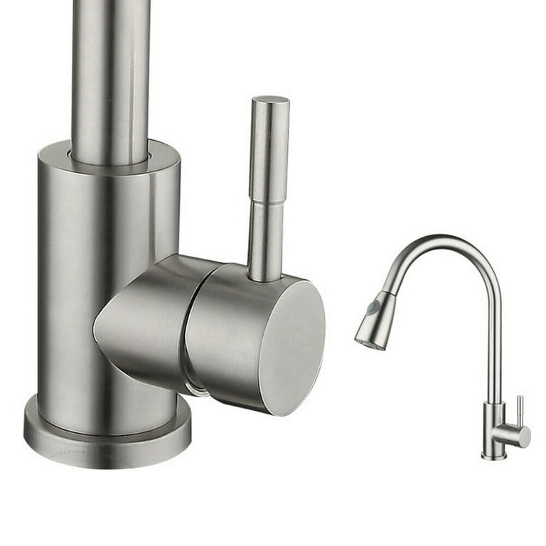 Oture Pull Down Kitchen Faucet with Sprayer Single Handle Sink Faucet  Brushed Nickel for Kitchen
