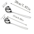 TIIFSWHS Super Sturdy Ergonomic Soup Spoon Long Handled Stainless Steel