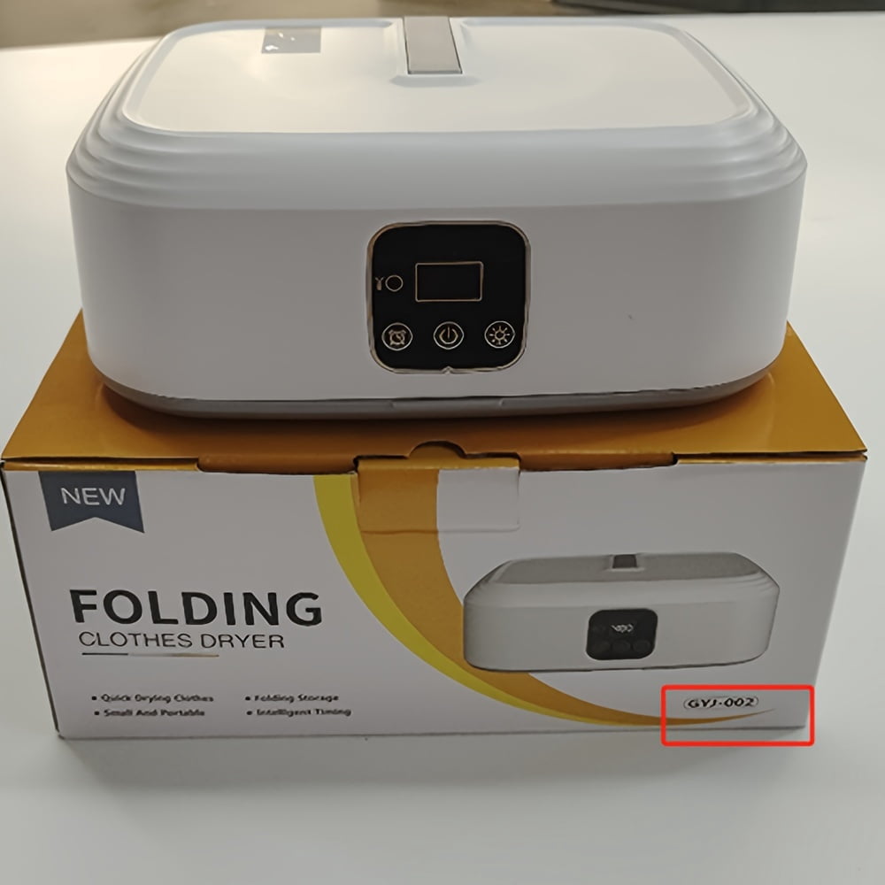 Portable Foldable Clothes Dryer, 600W Electric Dryer Machine with UV Sterilization & Remote Control, 1-8H Timer, Fast Drying for Home, Apartment, Dorm, Travel