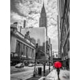 thumbnail image 2 of Frank, Assaf 19x24 White Modern Wood Framed Museum Art Print Titled - New York city scape with Chrysler Building,FTBR 1854, 2 of 4