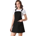 thumbnail image 1 of Falda de Tirantes Allegra K Vestido General Negro L, 1 of 6