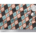 thumbnail image 3 of Soimoi Black polyester Crepe Fabric Stripe & Diamond Geometric Fabric Prints By Yard 42 Inch Wide, 3 of 3