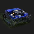 thumbnail image 6 of DeepKron YF550 Remote Control Tracked Lawn Mower, 24V, 9HP 225cc Gas Engine, 22 inch Cutting Width, 45 Degree Slope Capability, Blue, 6 of 14