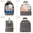 thumbnail image 6 of NCVI Breastmilk Cooler Bag Backpack with Ice Pack, Fits 6 Bottles (Green), 6 of 9