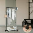 thumbnail image 3 of Multi-Purpose Metal Garment Rack with Shoe Shelf, Freestanding Clothes Organizer for Home or Office Use, 3 of 6