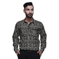 thumbnail image 1 of BESTMAN Chemise en Coton pour Hommes à Manches Longues Imprimée à Col Écarté Chemise Décontractée Mince, 1 of 5