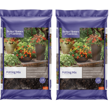 Better Homes & Gardens Potting Mix Planter Soil, 1 Cubic Foot (2