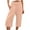 Pink, variant on DeHolifer Capri Pants for Women Wide Leg Yoga Pants with Pockets Women's Loose Wide Leg Pants High Waist Straight Pants Casual Pants Yellow XXXL