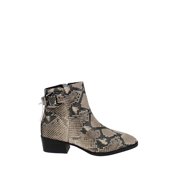 Steve Madden Steven Women's Ringer Round-Toe Ankle, Natural Multi, Size 6.5