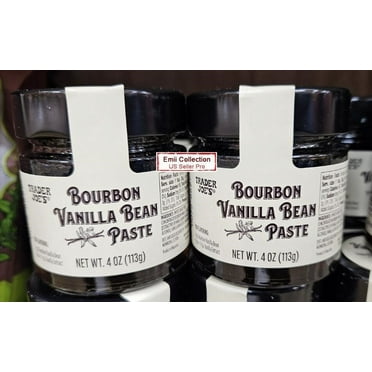 Trader Joe's Bourbon Vanilla Bean Paste 4oz 113g (2 Bottles)