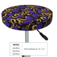 thumbnail image 2 of Uemuo Golden Snake And Purple Rose Pattern Round Bar Stool Seat Covers Washable Stool Cushion Slipcover Elastic Bar Chair Covers-14 inch, 2 of 7
