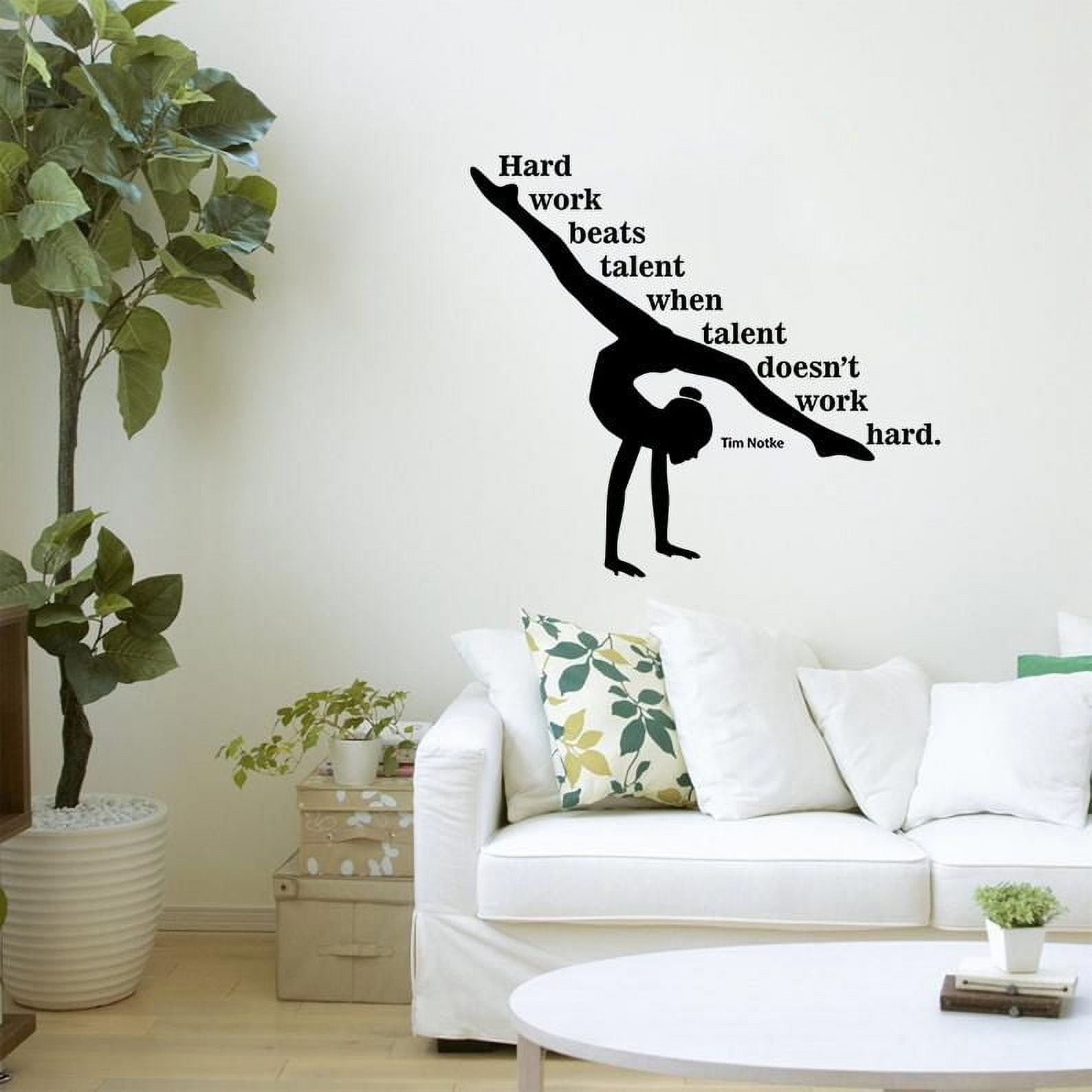 Difference Between Mile Marathon Running Motivation Quote Wall Sticker Art  Decal for Girls Boys Room Bedroom Gym Studio Garage House Fun Home Decor