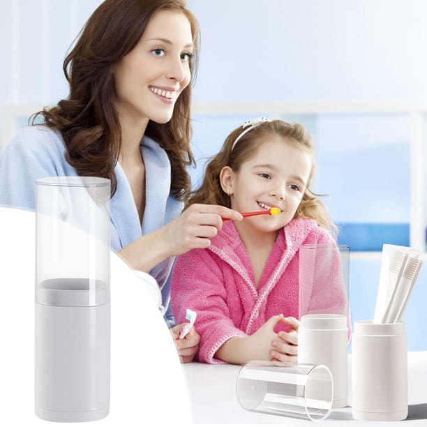 Portable Travel Wash Cup Set | Toothbrush & Toothpaste Storage Organizer | Non-Slip Silicone Bottom | Mouthwash Cup | Compact Hygiene Kit | Easy Clean | Single Piece | Multi-Functional Toiletry
