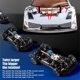 thumbnail image 5 of Toy Remote Control Car para Niños, 1:18 Escala 4WD Control Remoto Racing Car 2.4Ghz 35 km/h Coche de Deriva de Juguete Eléctrico Con Luces LED, 3 Baterías Recargables, Regalos, 5 of 7