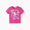 Pink, variant on Stitch Girls T Shirt Kids Toddler Graphic Print Short Sleeve Crewneck Tee Navy Blue Clothes