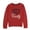 Red - brick, variant on P.J. Salvage Womens Lets Get Toasty Pajama Sweater, Red, Small