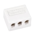 thumbnail image 3 of 3 Way Ceramics Terminal Blocks High Temp Porcelain Connectors 36x30x20mm for Electrical Wire Cable, 3 of 3