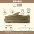 thumbnail image 2 of Cushionaire Ollie Cozy Genuine Suede Clogs for Women, Comfortable Slip-On Mule Loafers with Faux Fur Lining, Memory Foam Cushioning and Durable Rubber Sole, 2 of 26