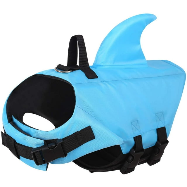 Pet Life Jacket, Life Jacket for Dog, Ripstop Pet Floatation Vest Saver Swimsuit Preserver for Water Safety at The Pool, Beach, Boating(Blue,XL)