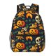 thumbnail image 1 of Easygdp Halloween Skull Mochila Ergonómica Versátil para Laptop - Múltiples Bolsillos, Correas Ajustables, Unisex para Escuela, Viajes y Actividades al Aire Libre-One Size, 1 of 5