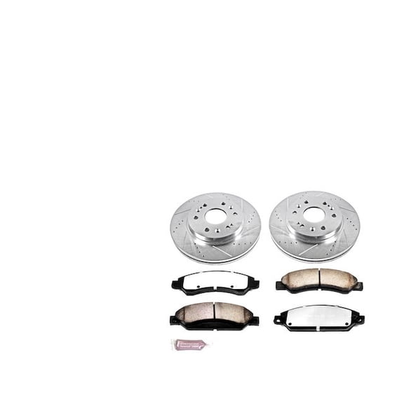 Front Brake Pad and Rotor Kit - Compatible with 2005 - 2006 Chevrolet Silverado 1500 - Power Stop