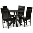 thumbnail image 2 of Baxton Studio Nada Modern Dining Set, Espresso Brown, 2 of 9