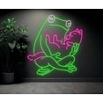 thumbnail image 3 of Glowneon Frog Hugging Cat Neon Sign, Funny Animal Wall Art Neon Sign, 3 of 4