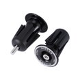 thumbnail image 3 of sweethay Tapones para extremos de barra de bicicleta de montaña, 2 uds., bloqueo de aleación de aluminio, accesorios para bicicleta, tapón Ciclismo negro, 3 of 6