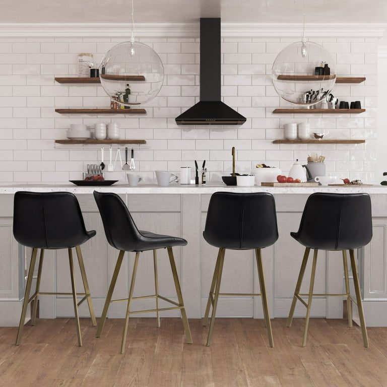 Modern black online bar stools