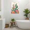 thumbnail image 5 of ZHONGYUTONG Cactus Canvas Wall Art Desert Botanical Painting Succulent Spiny Flower Picture Mexican Artwork Home Decor Framed (12.00" x 18.00"), 5 of 5