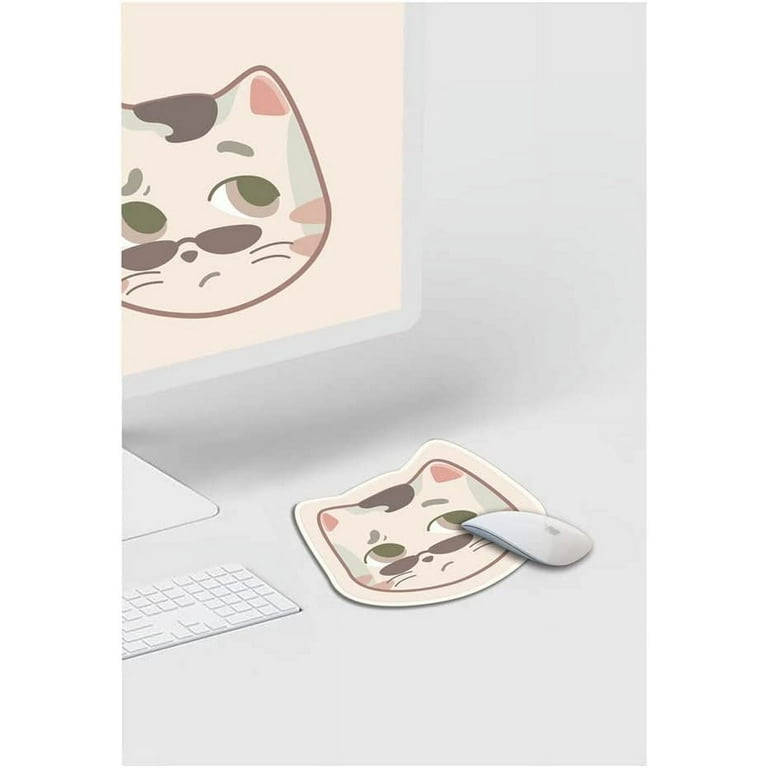 Tapete de mesa Kawaii fofo gato dormindo mouse pad para jogos