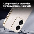thumbnail image 4 of KADEM For Xiaomi Redmi 13C 4G Poco C65 4G Case Electroplating Silk Texture PU + TPU Phone Back Cover, 4 of 5