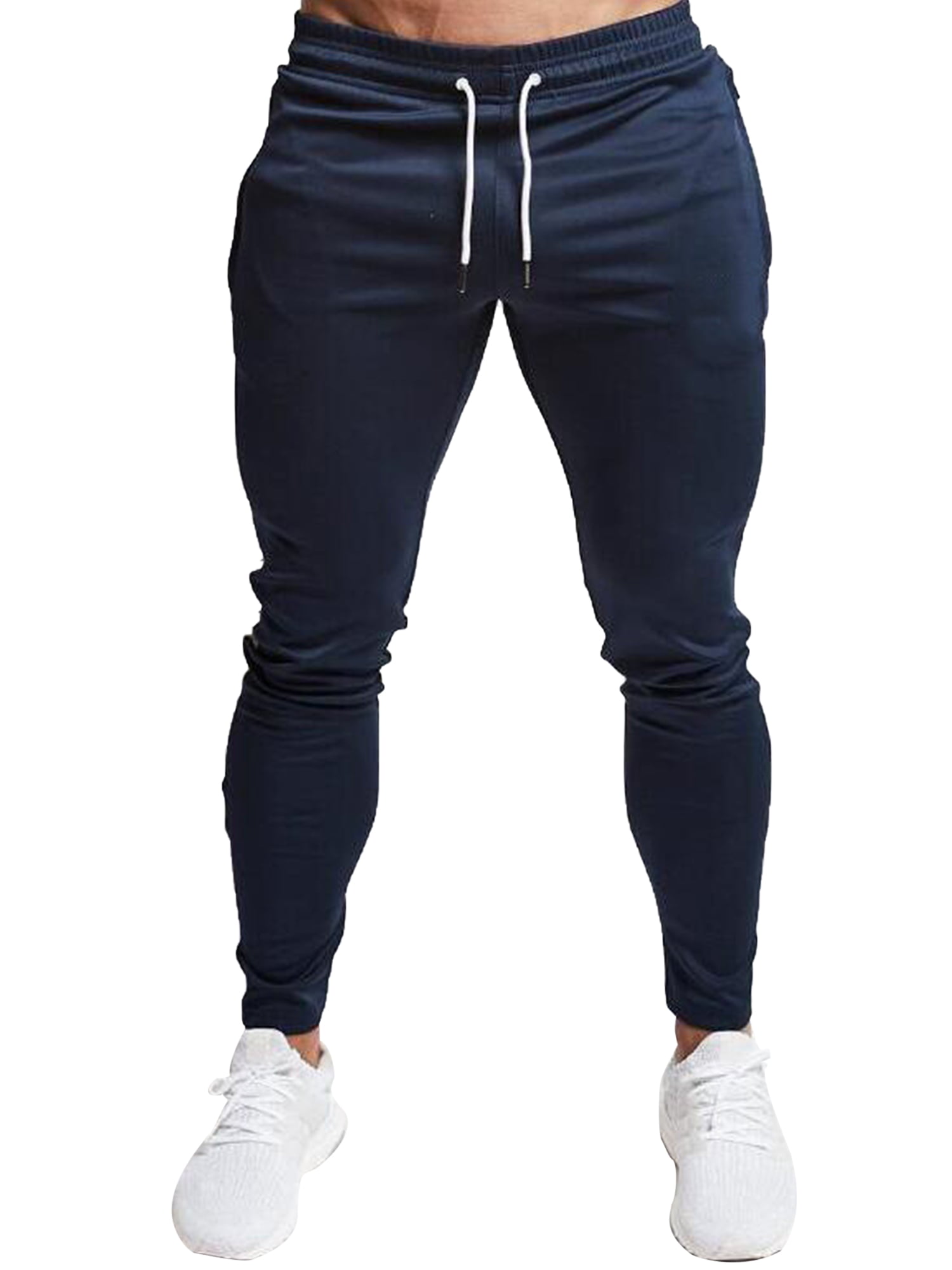 Men Long Trousers  Fit Gym Slim Sports Joggers Casual Running Pants Sweatpants 