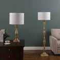 thumbnail image 5 of Noble House 61.5" Coastal Candlestick Floor Lamp, Polyresin Base with Drum Shade for Bedroom, Entryway, Antique Cream, 5 of 5