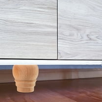 Phenofice Solid Wood Furniture Leg Unpainted Diy Enthusiasts Home Decoration 1Pack 3.1x3.1in