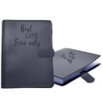 thumbnail image 1 of Leather Binder with Magnetic Closure, Refillable A5/A6 Ring Organizer for Sermon Notes & Study Guides, Vegan Leather Portfolio, 1 of 5