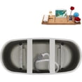 thumbnail image 4 of 59" Streamline N4560CH Soaking Freestanding Tub and Tray With Internal Drain in Polished Chrome, 4 of 7