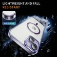 thumbnail image 5 of Dteck Trasparent Case for iPhone 15 Plus,Magnetic TPU Case Compatible with Mag Safe Shockproof Anti Yellowing Anti Slip Clear PC Cover for iPhone 15 Plus,Purple, 5 of 8