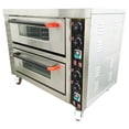 thumbnail image 5 of Techtongda Commercial Movable Double-decker Electric Pizza Oven with Caster 220V, 5 of 21