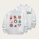 thumbnail image 1 of Cowsor Girls Sweatshirts Kids Cute Graphic Crewneck Pullover Tops Xmas Long Sleeve Holiday Shirts, 1 of 5