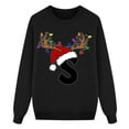 thumbnail image 1 of DuoJiaJ Sweat à Capuche Velouté à Manches Longues et Col Rond Imprimé Lettre de Noël 2 (Enfants), 1 of 5
