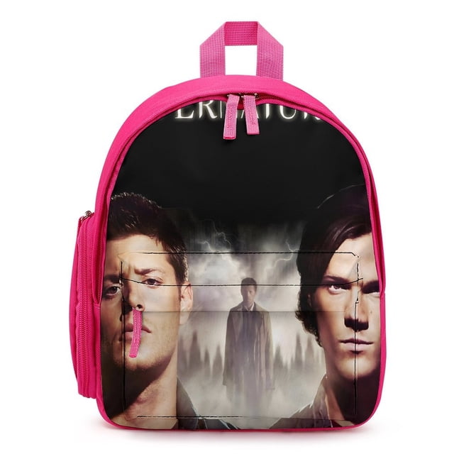 Sobrenatural Mochila Escolar para Niños y Niñas, Mochila Infantil Ligera de Alta Calidad, Grande y Duradera ROSA