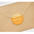 thumbnail image 3 of Darling Souvenir Round 45 Pieces Hearts Thank You Stickers Wedding Personalized Bride Groom Names And Date Envelope Seals-Pale Orange, 3 of 4